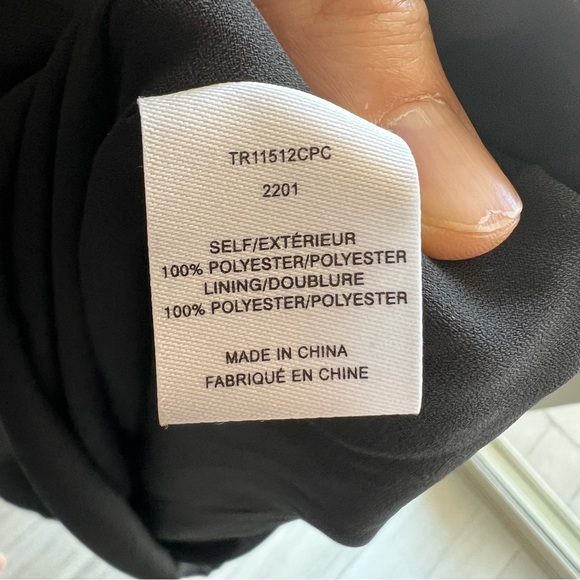 DEREK LAM 10 CROSBY Juno Celestial dress 6 moon+stars black chiffon flowy NEW​ - Picture 5 of 8